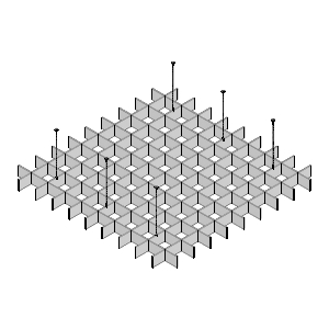 Acoustic Baffle RusAk Kvadrat